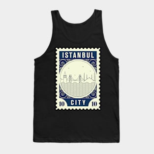 Istanbul Stamp Design Tank Top